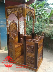 Jual-Mimbar-Masjid-Kubah-Ukiran-Kaligrafil-Lailaha'illallah-14