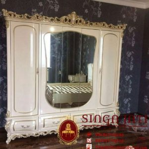Almari-Pakaian-Empat-Pintu-Mewah-Gaya-Eropa