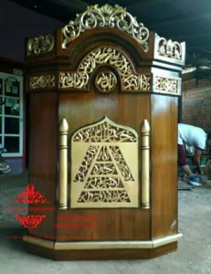 Harga-Mimbar-Masjid-Minimalis-Sederhana-Ukiran-Kaligrafi-05