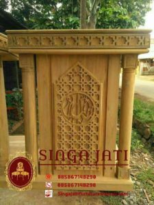 Harga-Mimbar-Masjid-Minimalis-Sederhana-Ukiran-Kaligrafi-Jepara-03