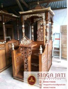 Mimbar-Masjid-Atap-Kubah-Pintu-Depan-Ukiran-01