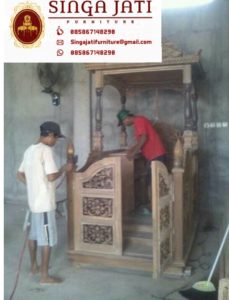 Mimbar-Masjid-Atap-Kubah-Ukiran-Kaligrafi-Pintu-Depan