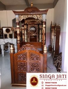 Jual-Mimbar-Masjid-Atap-Kubah-Ukiran-Kaligrafi - Copy