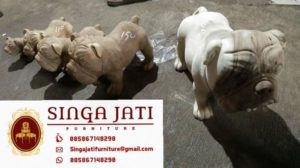 Jual-Patung-Kayu-Anjing-Lucu-Ukuran-Kecil
