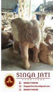 Jual-Patung-Kayu-Gajah-Gading-Murah