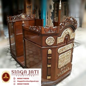 Mimbar-Masjid-Harga-Murah-Ukiran-Kaligrafi-Kayu-Jati