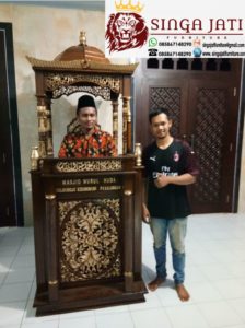 Mimbar-Masjid-Kaligrafi-Ukir-Terbaru