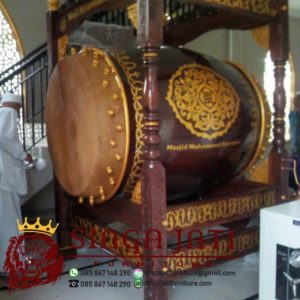 Bedug-Masjid-Kulit-Sapi-Ukir-Jati-02