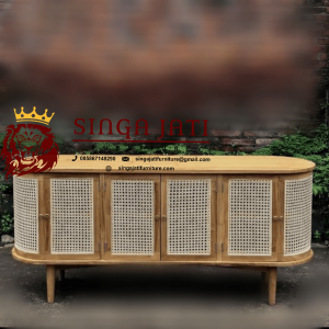 Bufet-Tv-Rotan-Minimalis