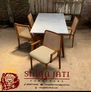 Meja-Makan-Marmer-4-Kursi-Modern
