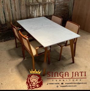 Meja-Makan-Marmer-Minimalis-4-Kursi-Rotan
