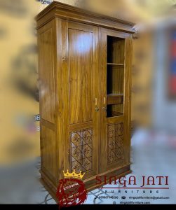 Lemari-Pakaian-2-Pintu-Jati-Jepara