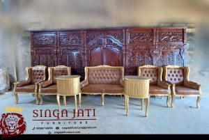 1-Set-Gebyok-Pelaminan-Dekorasi-Ukir-Warna-Natural-Coklat