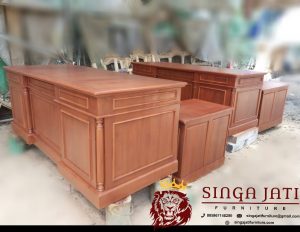 Meja-Kantor-Kayu-Jati-Letter-L