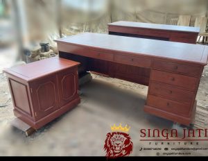 Meja-Kantor-Kayu-Jati-Letter-L-Minimalis